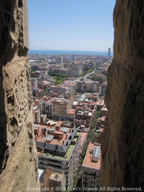 サグラダファミリアの塔からの景色