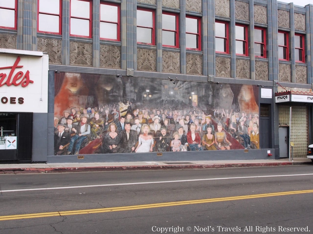 ハリウッドのスターの壁画