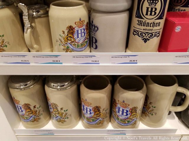 ホフブロイハウスのビールジョッキ
